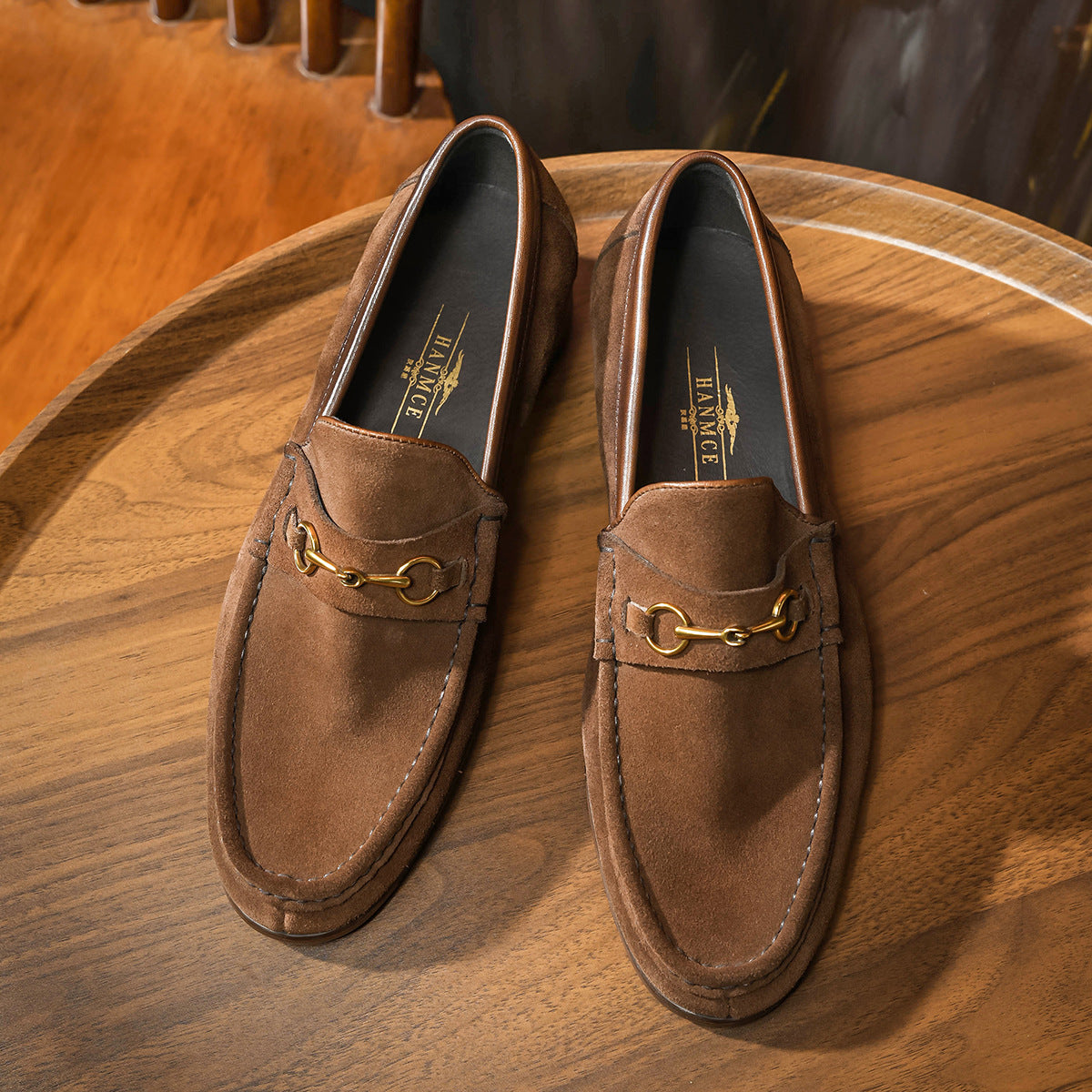 Men's Korean Style Penny Business Round Toe Loafers