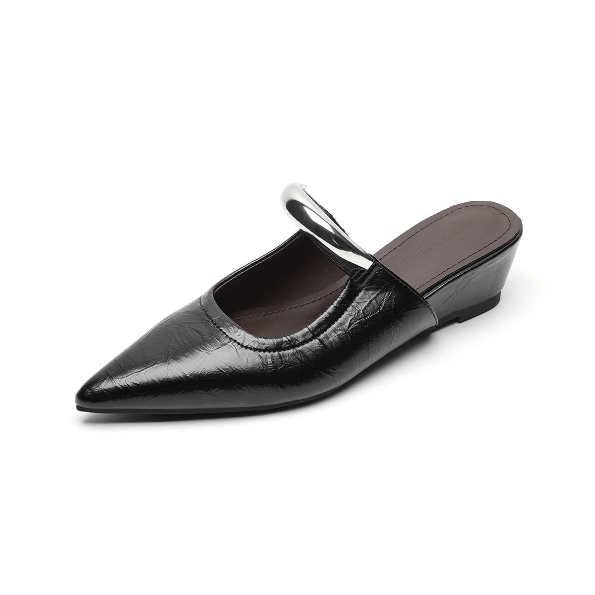 Women's French High-rise Closed Toe Half Summer Slippers