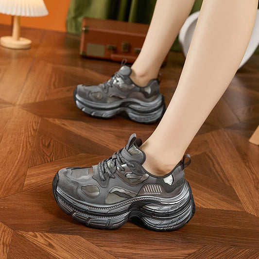 Women's Dad Spring Niche Platform Height Increasing Sneakers