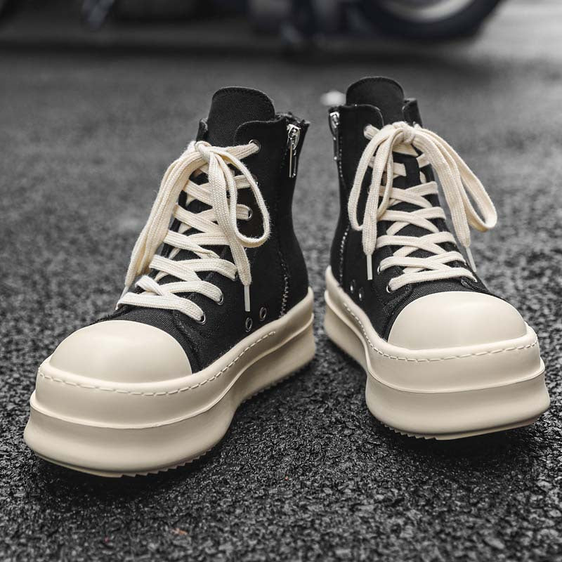 Thick-soled Trendy Height Increasing Couple Style Men's Board Shoes