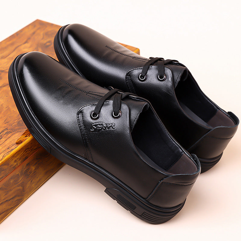 Men's Spring Soft Comfortable Lightweight First Layer Men's Casual Leather Shoes