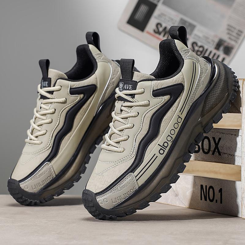 Men's Lightweight High Quality Sports Breathable Comfortable Soft Bottom Dad Thick Men's Board Shoes