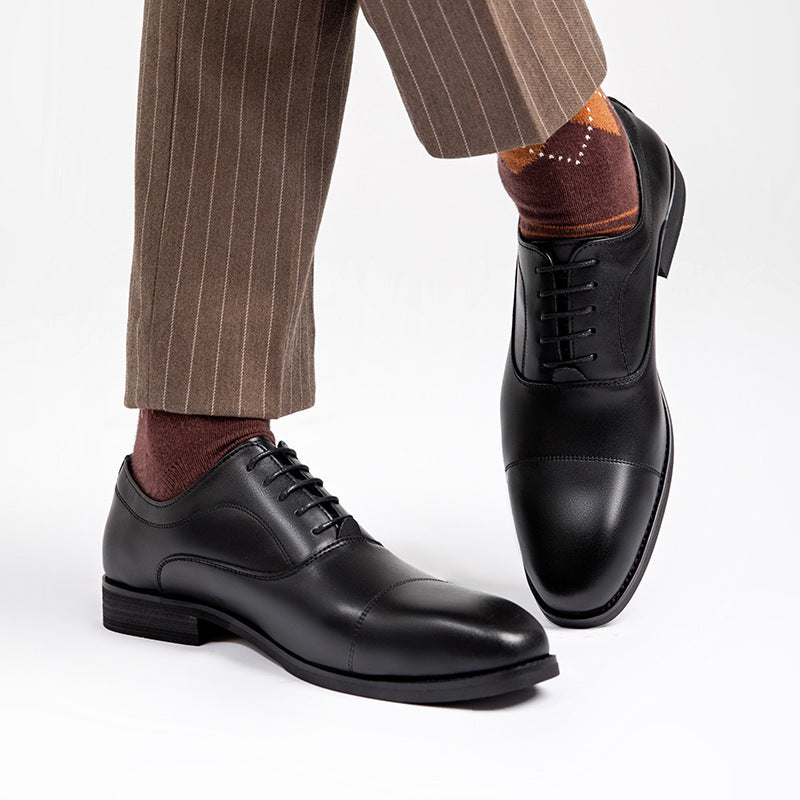 Men's Oxford Formal Business Classic British Four Leather Shoes