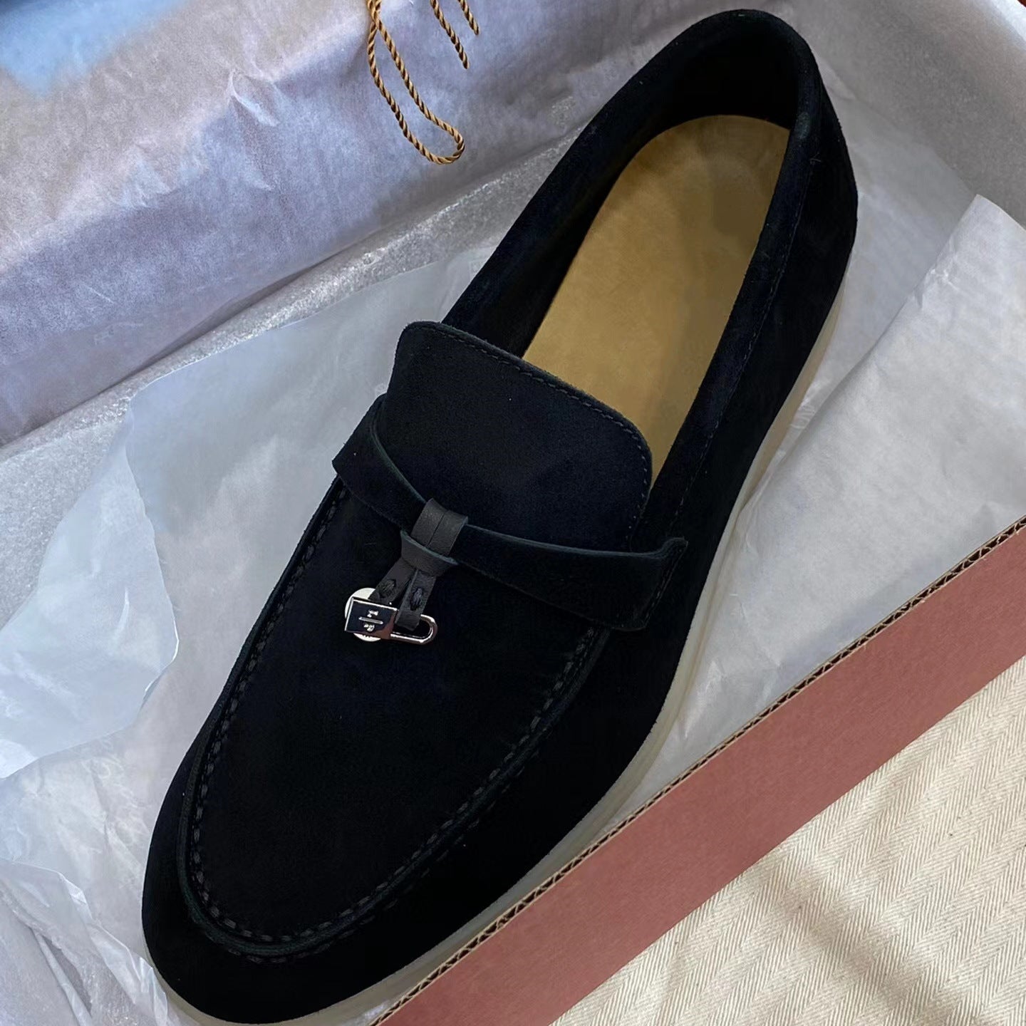 Women's Original Order Cowhide Soft Bottom British Loafers