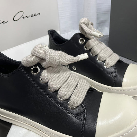 Men's Sports Thick Bottom Shallow Mouth Width Casual Shoes