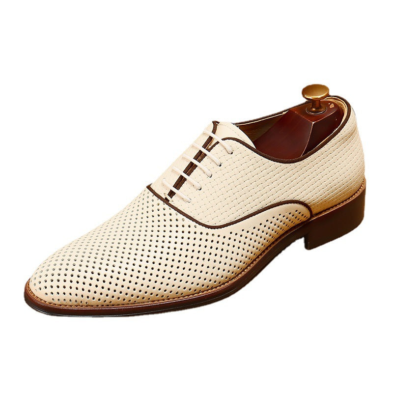 Men's Business Formal Wear Soft Genuine Surface Leather Shoes