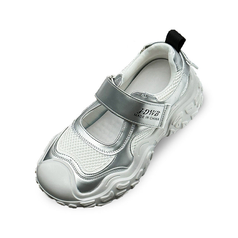 Women's Mesh Surface Clunky Summer Velcro Tide Sneakers