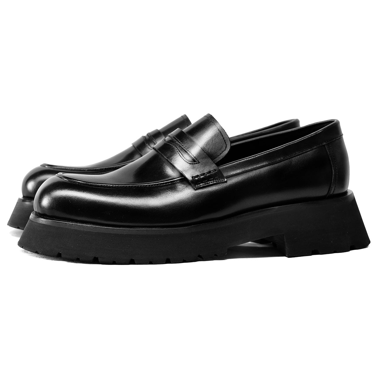 Men's Trendy Big Toe Thick Bottom Elevator Loafers