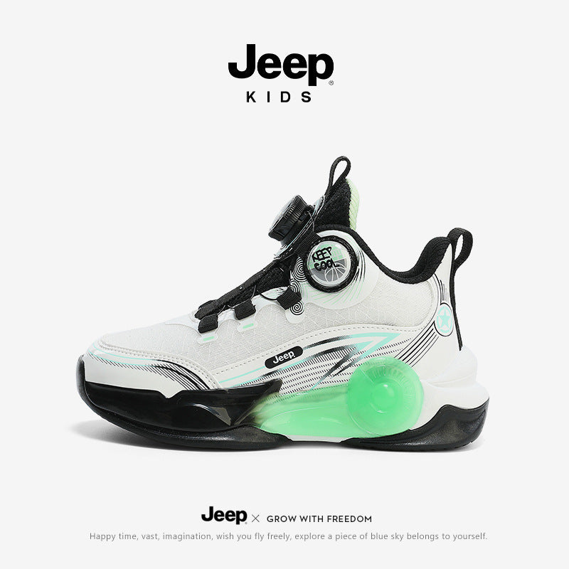Children's Middle Big Knob Basketball Breathable Training Kid's Sneakers