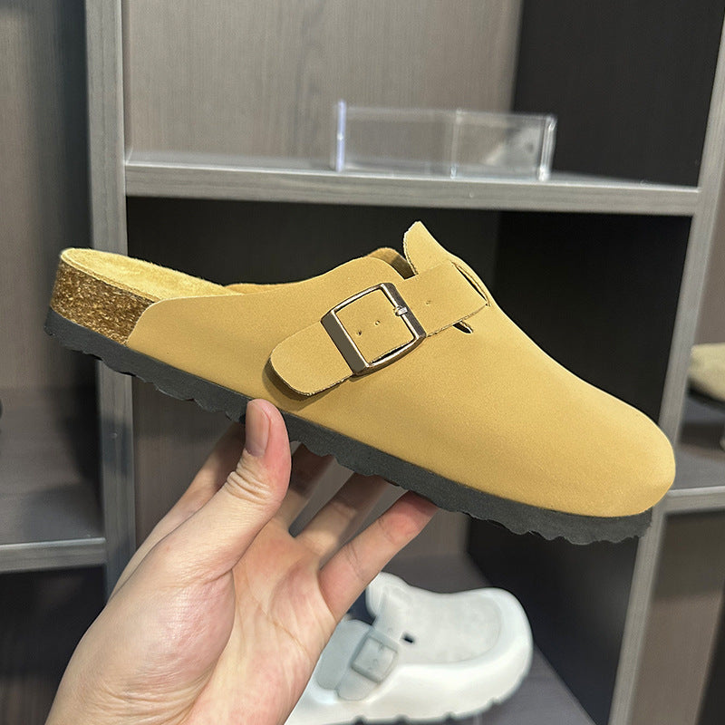 Women's & Men's Genuine Fishing Outer Wear Cork Half Slippers