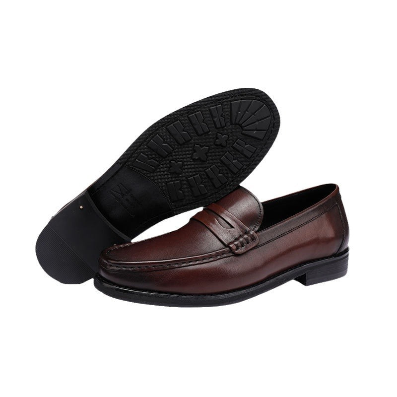 Men's One Pedal British Style Retro Washed Loafers