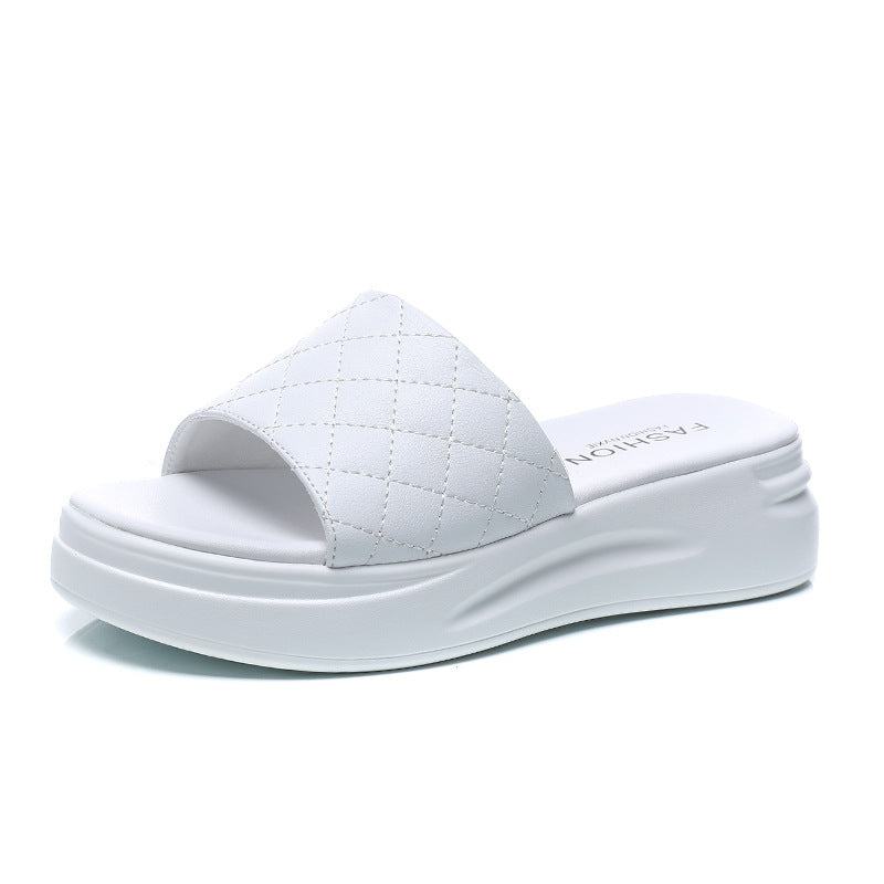 Women's Summer Korean Thick Bottom Outdoor Slippers