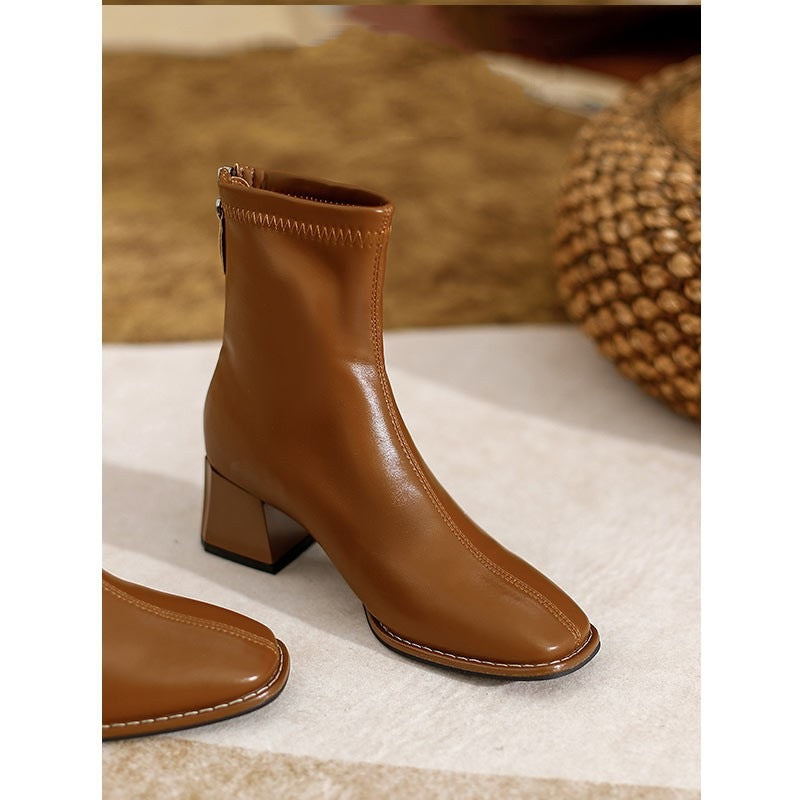 Women's Tube Little Korean Style Stretch Small Boots