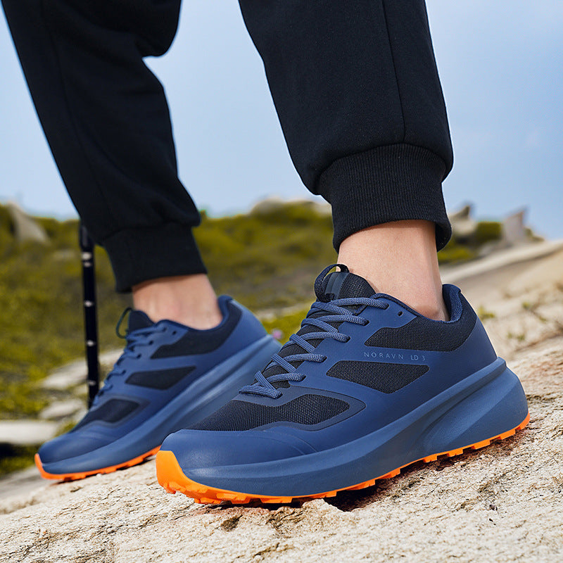 Men's Flat Waterproof Outdoor Hiking Running Commuter Sneakers
