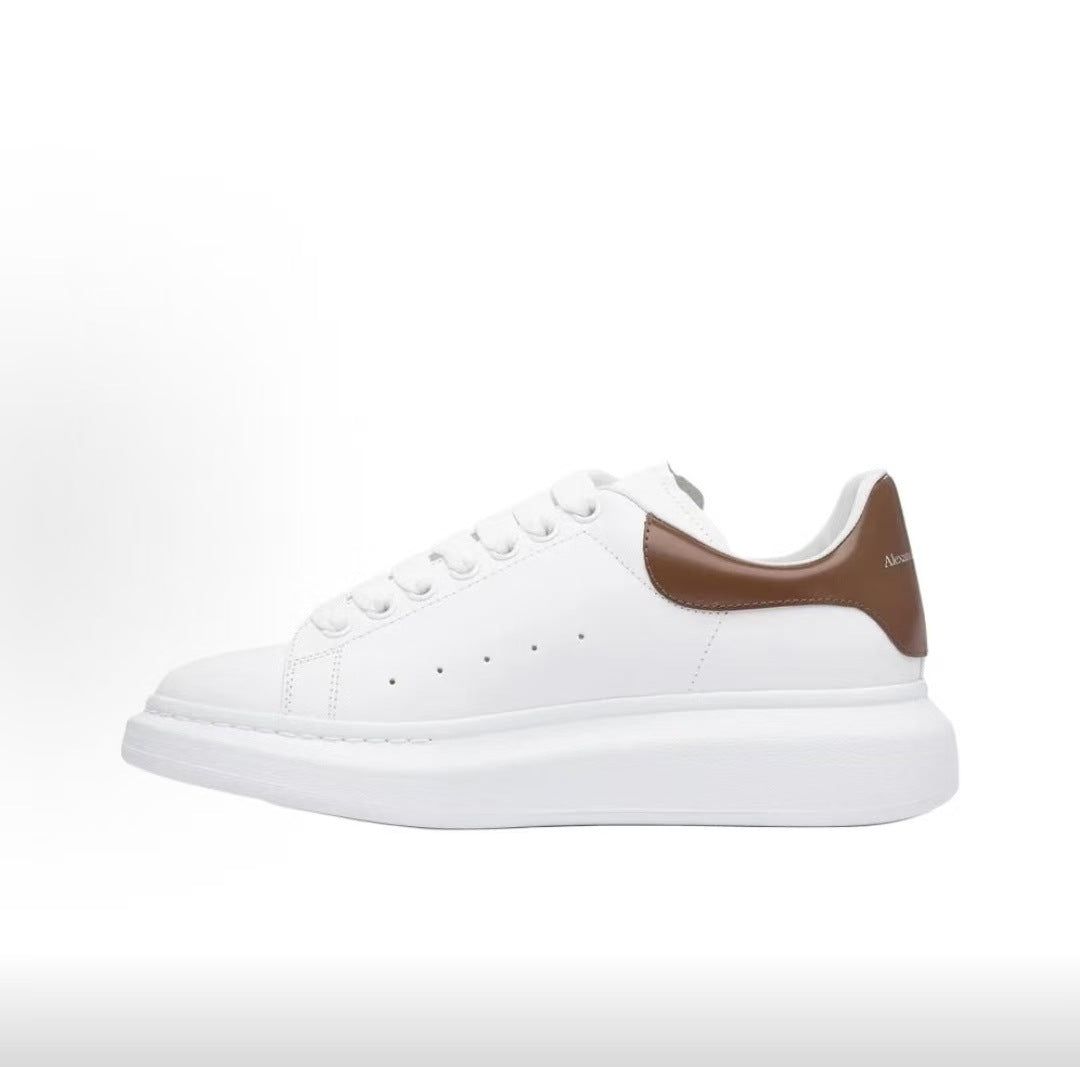 Women's & Men's White Classic Fashion Couple Hidden Platform Men's Board Shoes