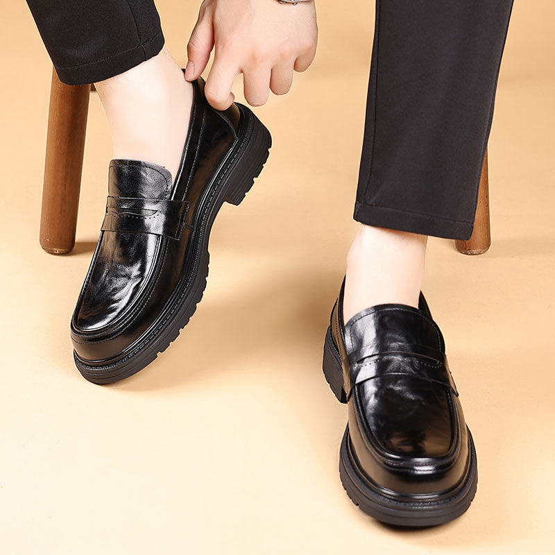 Men's Top Layer Cowhide Autumn Business Genuine Casual Shoes