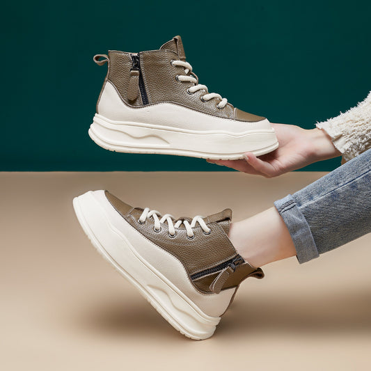 Women's Retro Handmade First Layer Cowhide Entry Lux Casual Shoes
