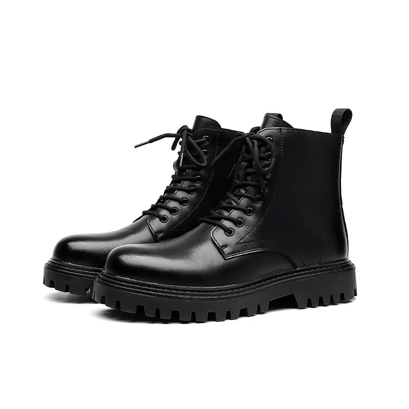 Martin Male British High Top Length Zipper Boots