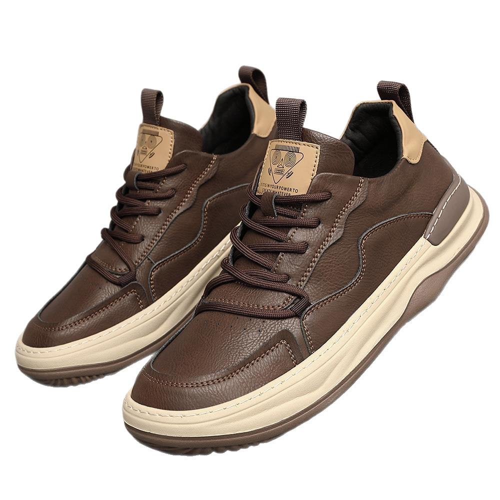 Men's Soft Bottom Stylish Breathable Fashion Brown Men's Board Shoes