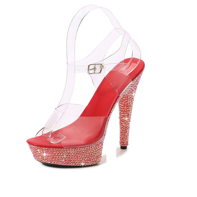 Graceful Comfortable Classic Rhinestone Yuan Cm Heels