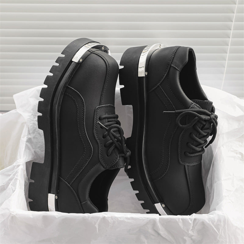 Men's Toe Spring Thick Bottom Derby Martin Men's Shoes