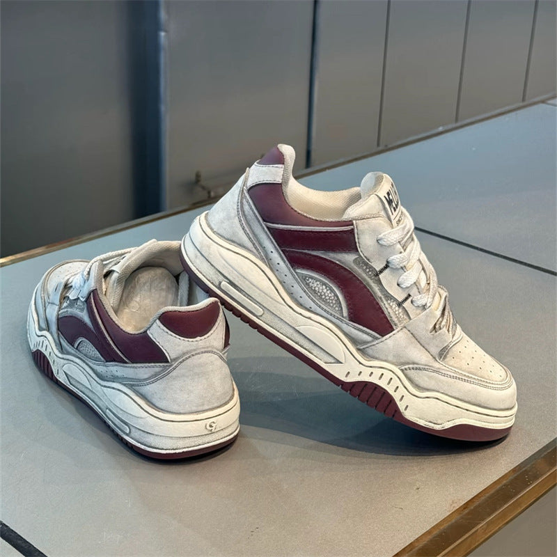 Autumn Retro Distressed Lightweight Breathable Fashion Sneakers