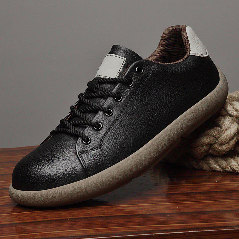Men's Sports Black Tie Lightweight Comfortable Soft Casual Shoes