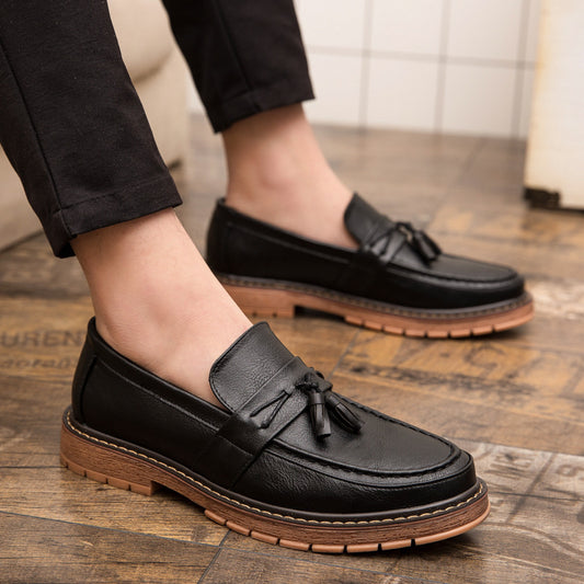 Cool Classic Travel British Retro Small Leather Shoes