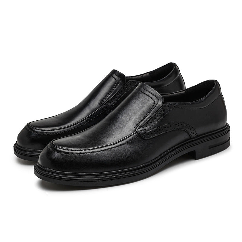 Men's Business Formal Wear Handmade Genuine Slip-on Leather Shoes