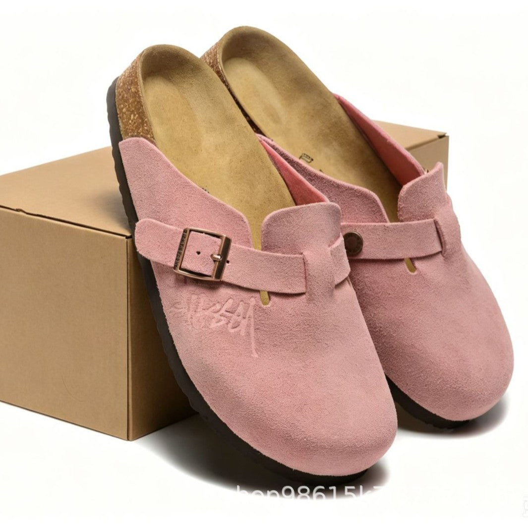 Genuine Cork Platform Comfortable Walking Outdoor Men's Casual Shoes