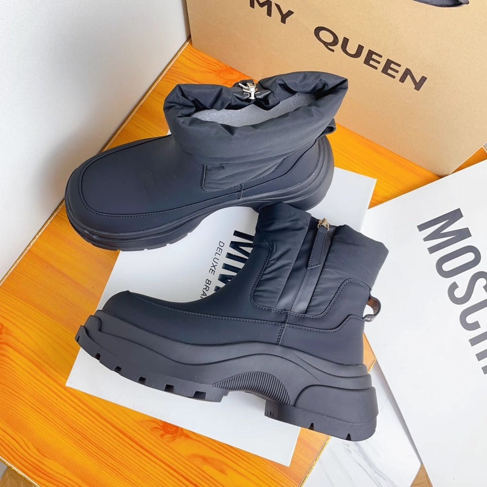 Women's Northeast Waterproof Warm Down Thickened Ankle Snow Boots