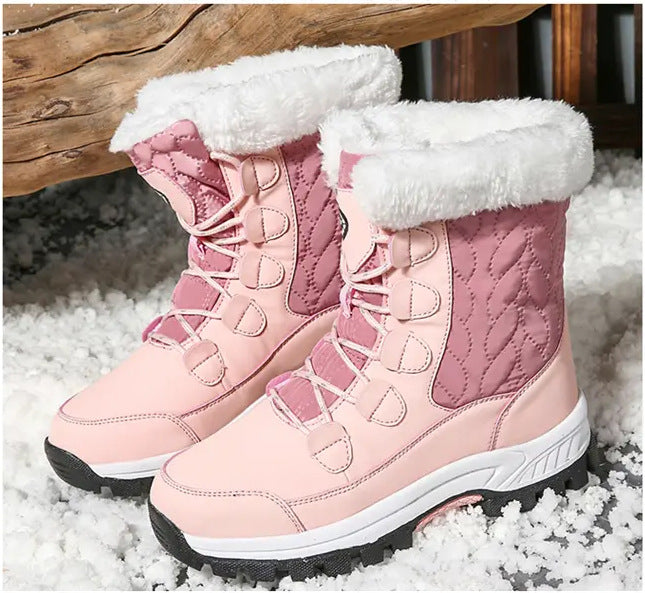 Women's Winter Outdoor Fleece-lined Warm Trendy Snow Boots