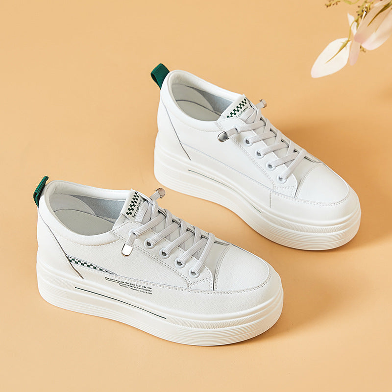 Women's Trendy Comfortable Hidden White Summer University Casual Shoes