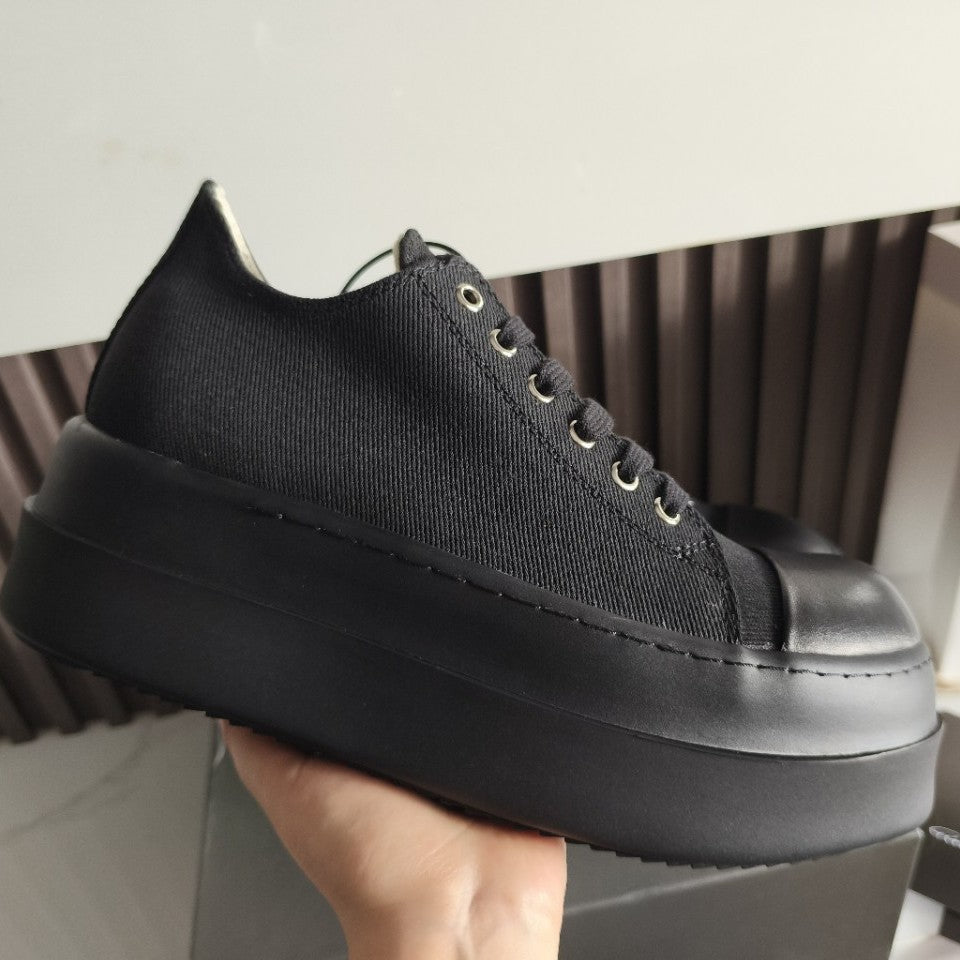 Men's Bottom Extra Black Breathable Korean Trendy Men's Shoes