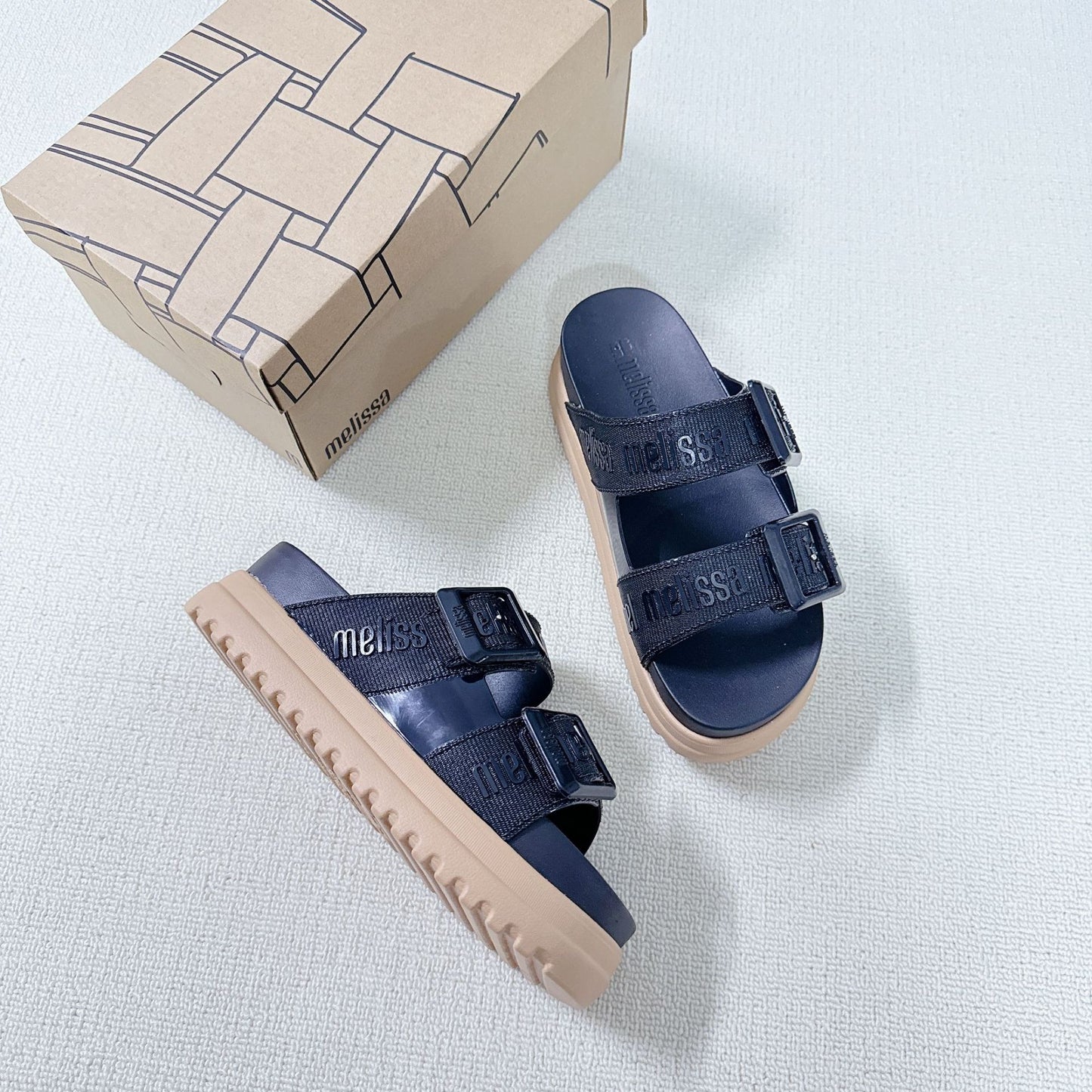 Summer Plum Sha Muffin High Letter Outdoor Thick Slippers