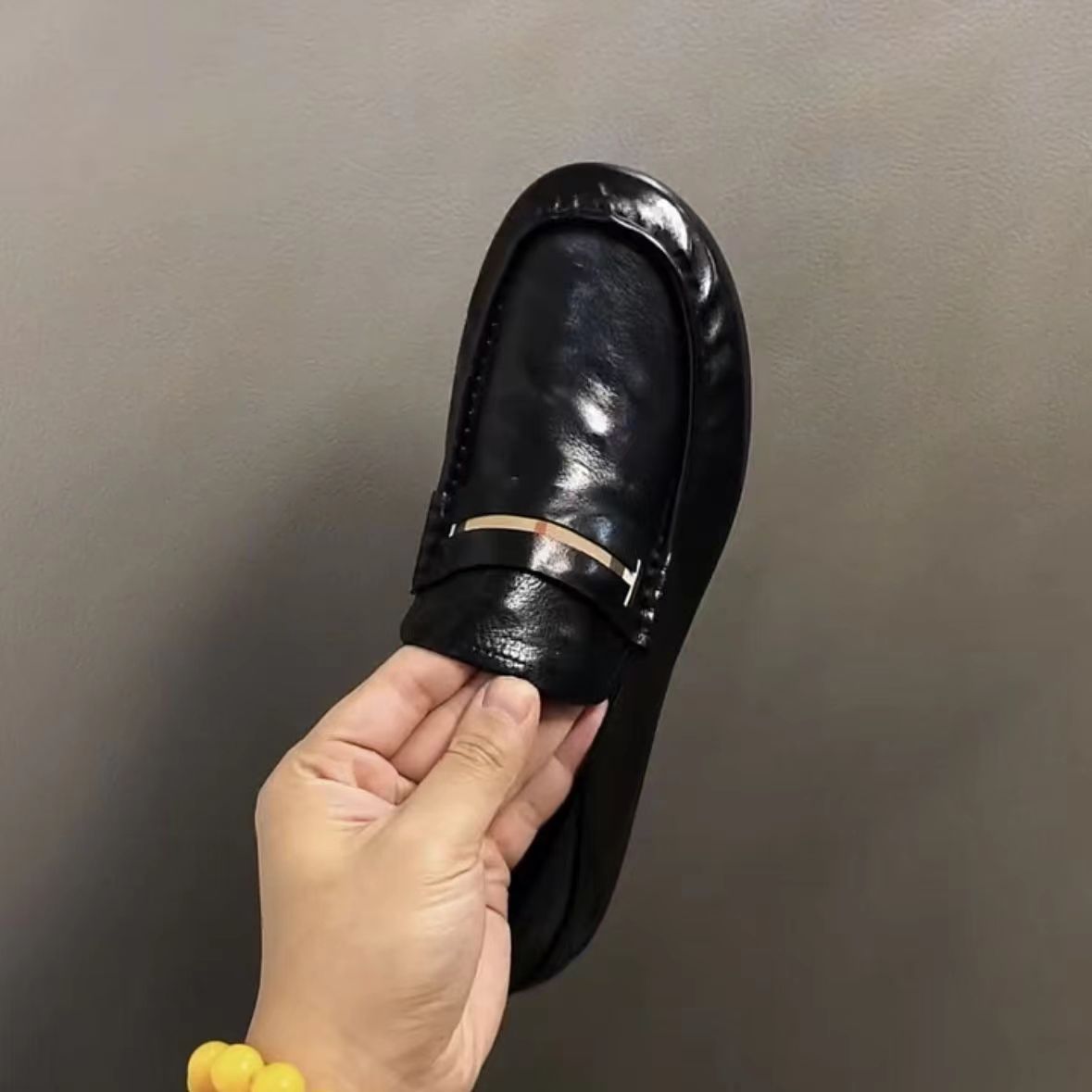 Men's Summer Authentic Business Slip-on Lazy Doug Leather Shoes