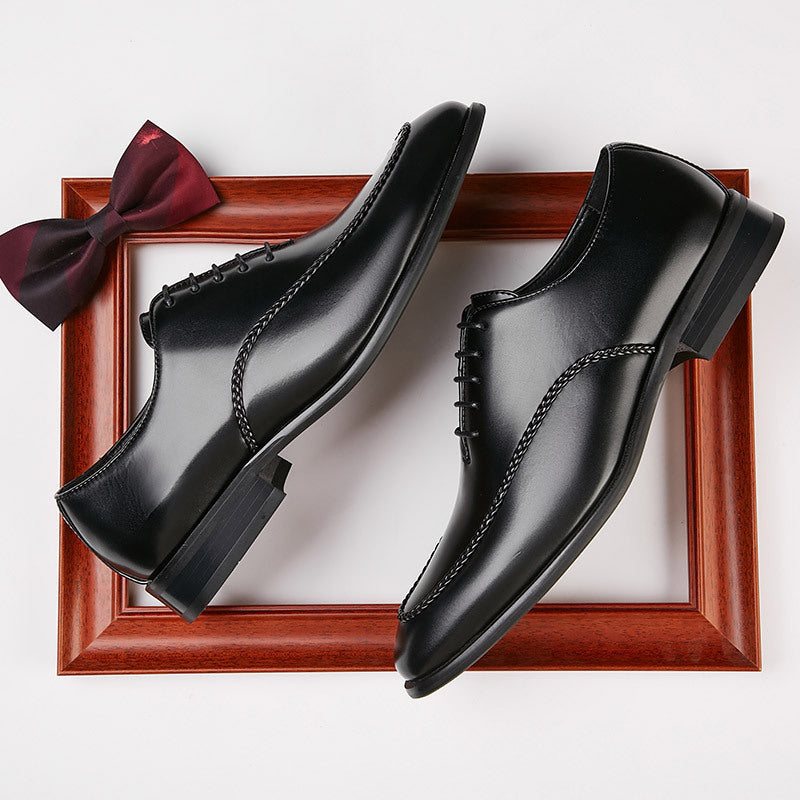 Men's Wear Retro British Style Youth Office Gentleman Leather Shoes