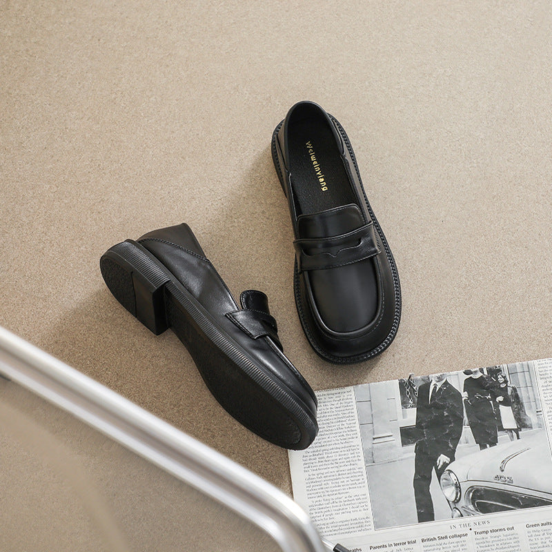 Women's Chunky Low Summer Spring Flat Bottom Loafers