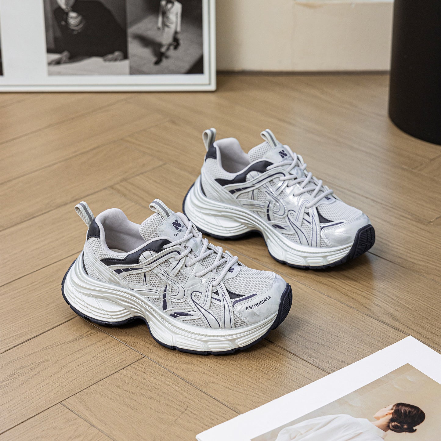 Women's Hot Dad Mesh Breathable Lightweight Platform Sports Sneakers