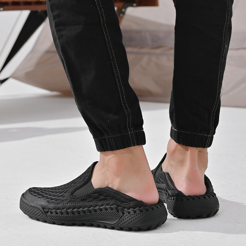 Men's Summer Breathable Mesh Surface Large Hollow Men's Shoes