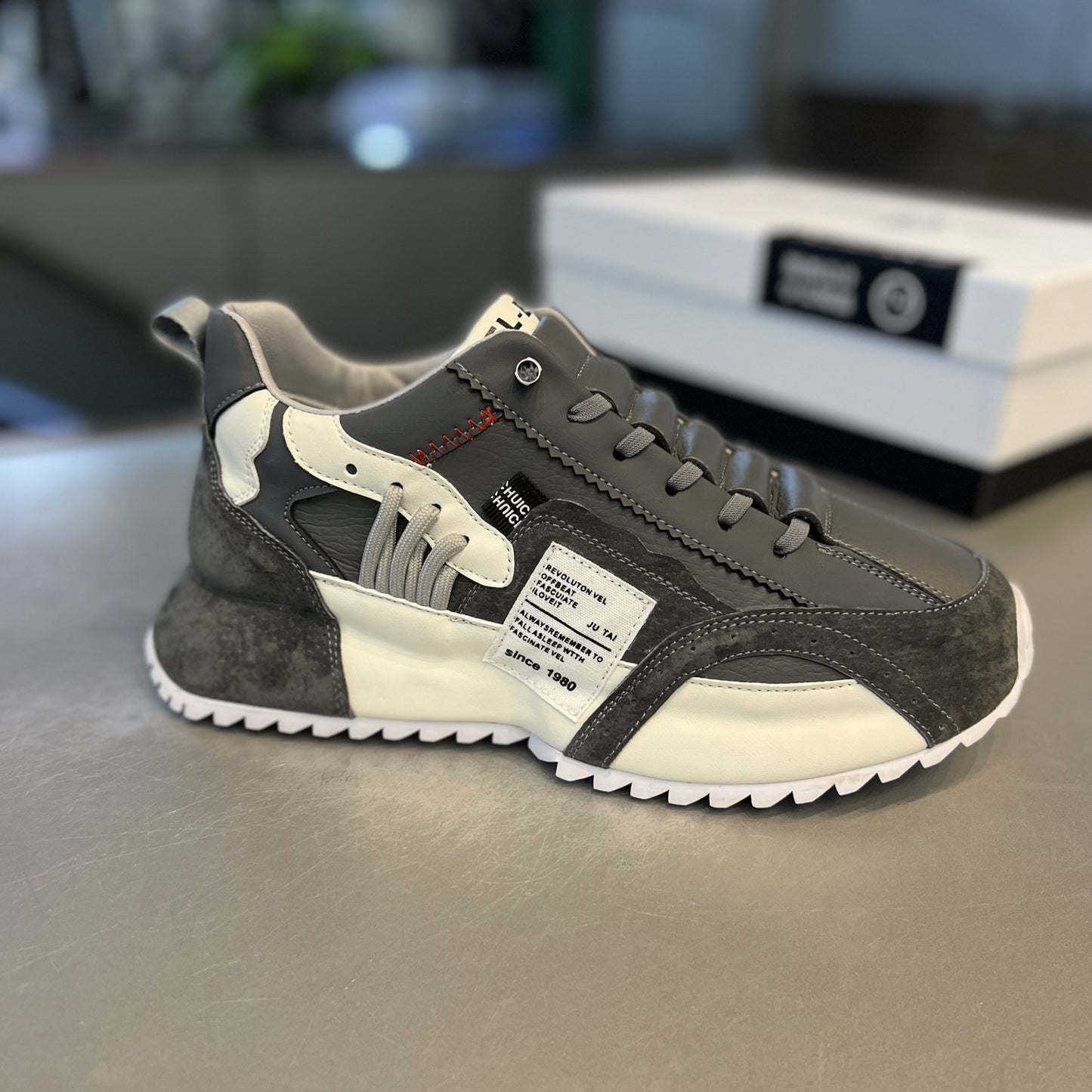 Men's Light Luxury Autumn National Fashion Bottom Height Men's Shoes