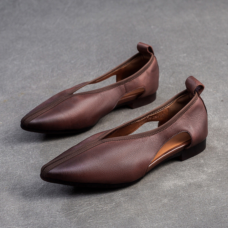Women's Autumn Breathable Stylish Pointed Toe Closed Casual Shoes
