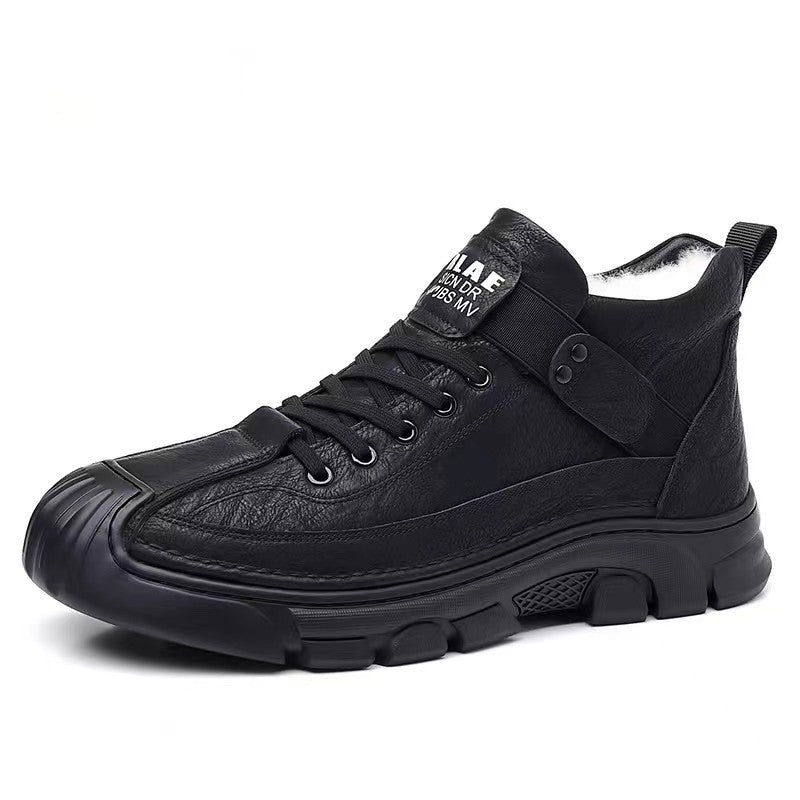 Men's Cotton Winter Fleece-lined Thickened Real Trend Men's Shoes