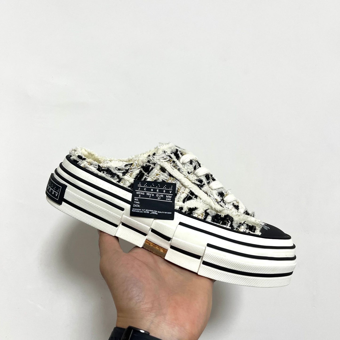 Women's & Men's Classic Style Woven Raise The Bottom Canvas Shoes