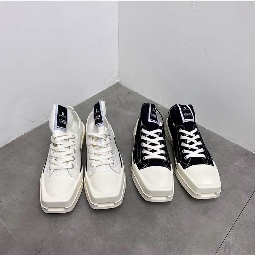 Women's & Men's Korean Style Square Toe Low Top Casual Shoes