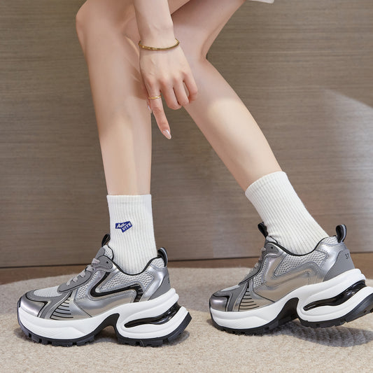 Women's Platform Dad Spring High-grade Retro Height Increasing Sneakers