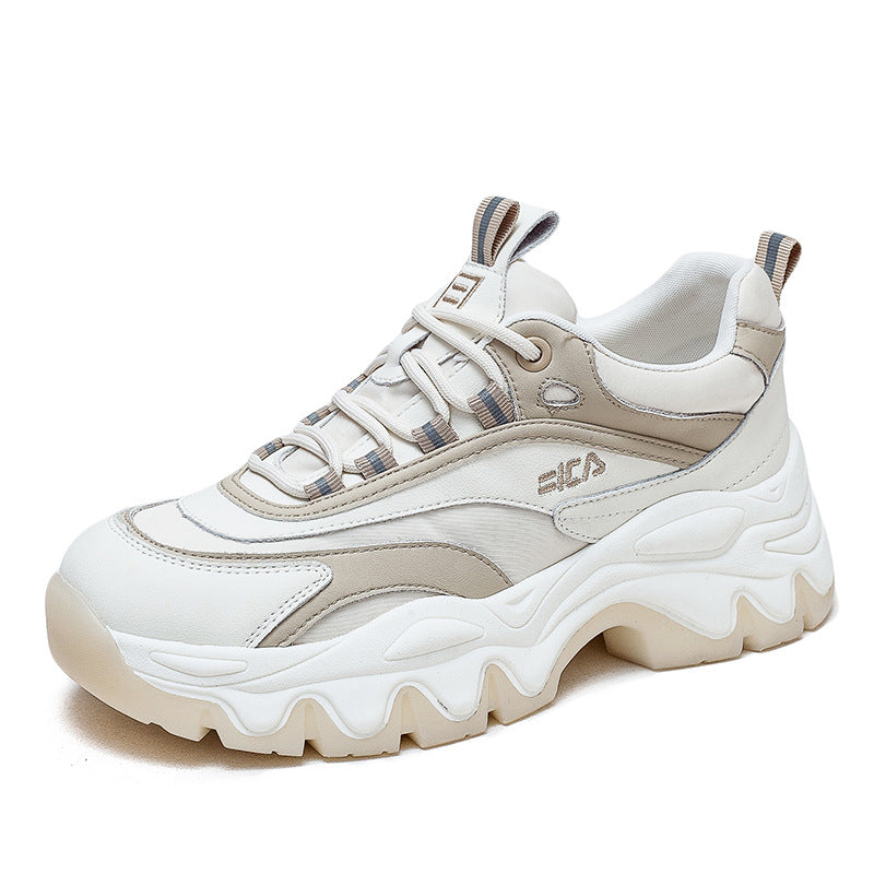 Women's Running Spring Ladies Thick-soled Suction Film Sneakers