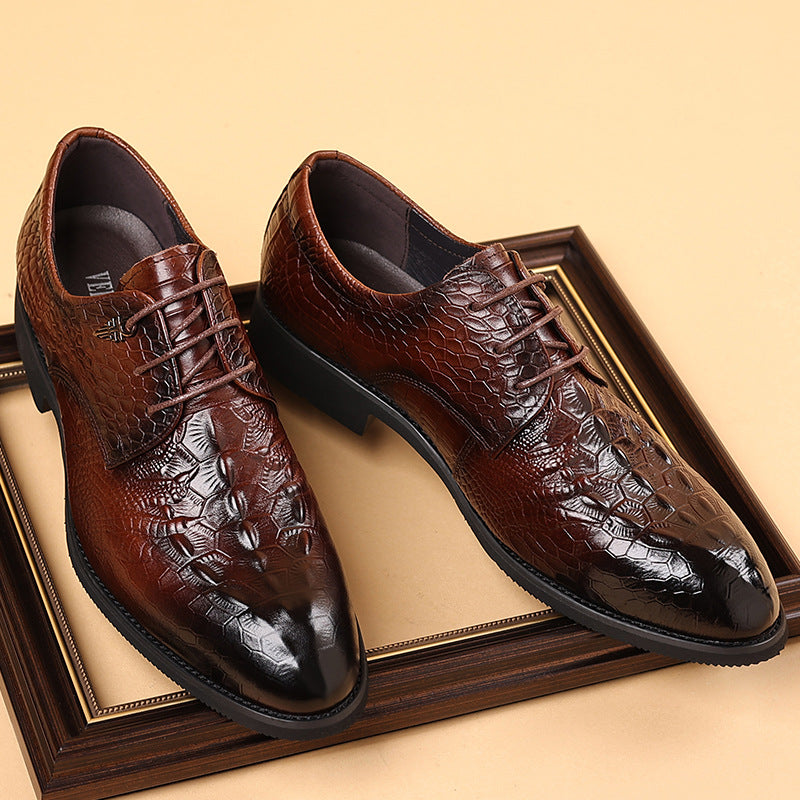 Men's First Layer Pure Cattlehide Inner Genuine Cowhide Soft Men's Casual Leather Shoes