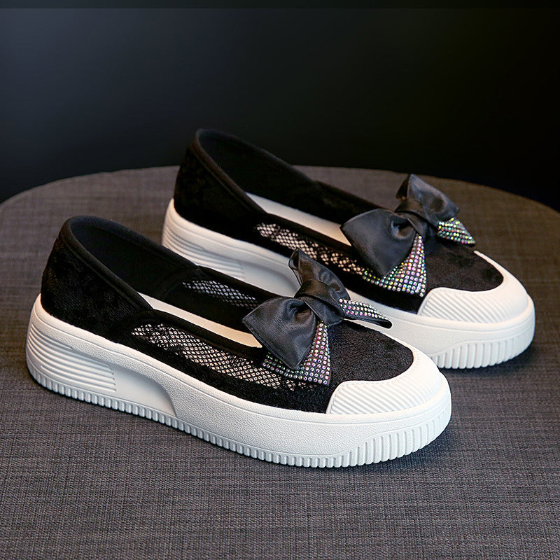 Women's Large Size Classic Style Fisherman Summer Mesh Slip-on Lazy Flat Women's Casual Shoes