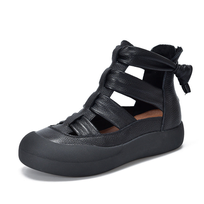 Women's Roman Style Flat Hollow Out Back Sandals